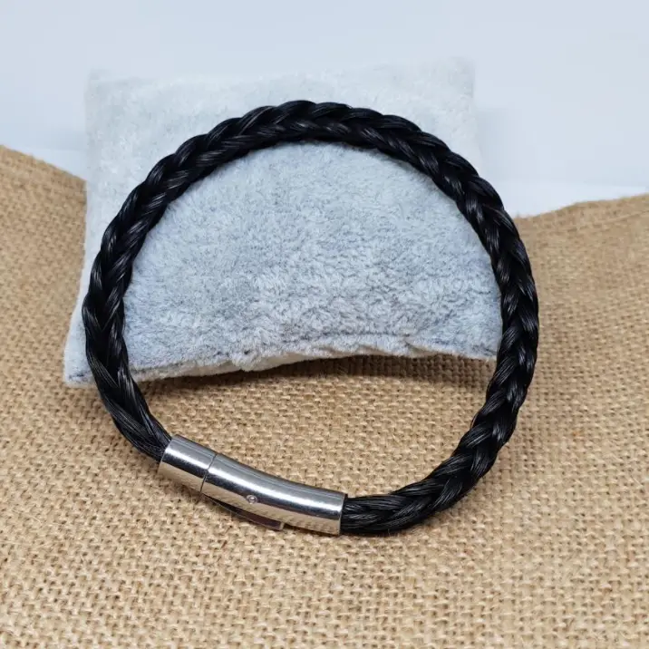 Bracelet en crin de cheval "Carré"