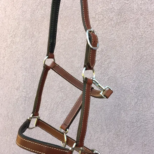 Hazel leather halter