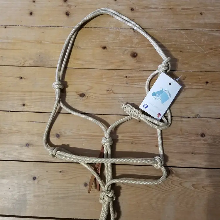 Natural horsemanship rope halter