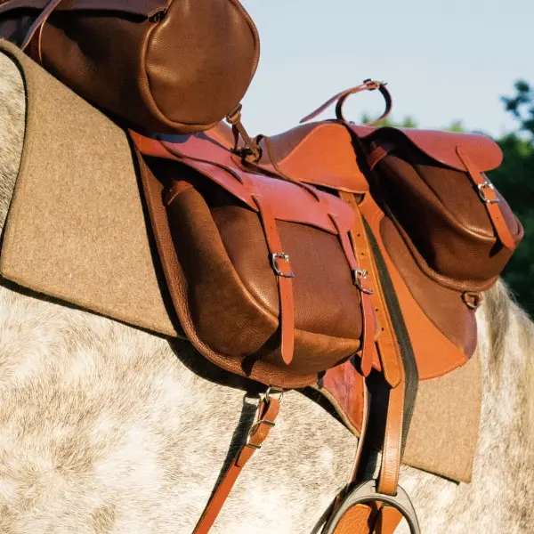 Trail riding saddle bags