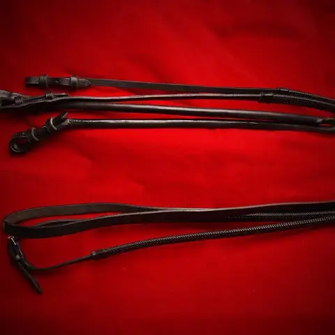 Reins for dressage bridle