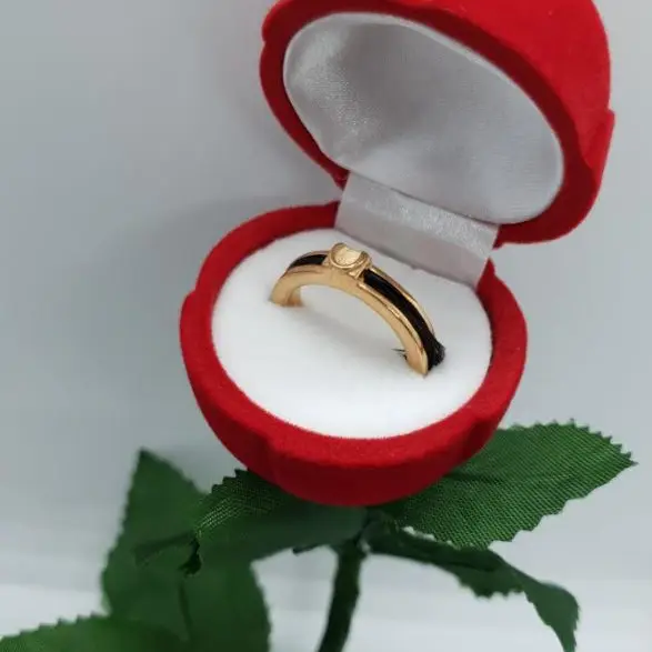 Vermeil ring featuring your horse's hair