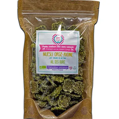 Linseed Wild Garlic crackers
