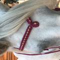 Filet d'équitation artisanal avec frontal en pointe 5