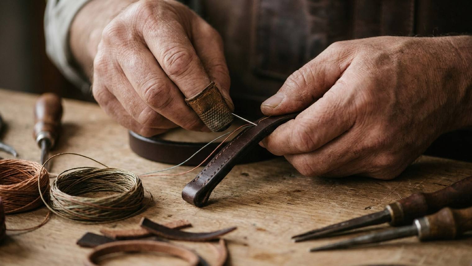 La broderie sur cuir : un savoir-faire de sellier
