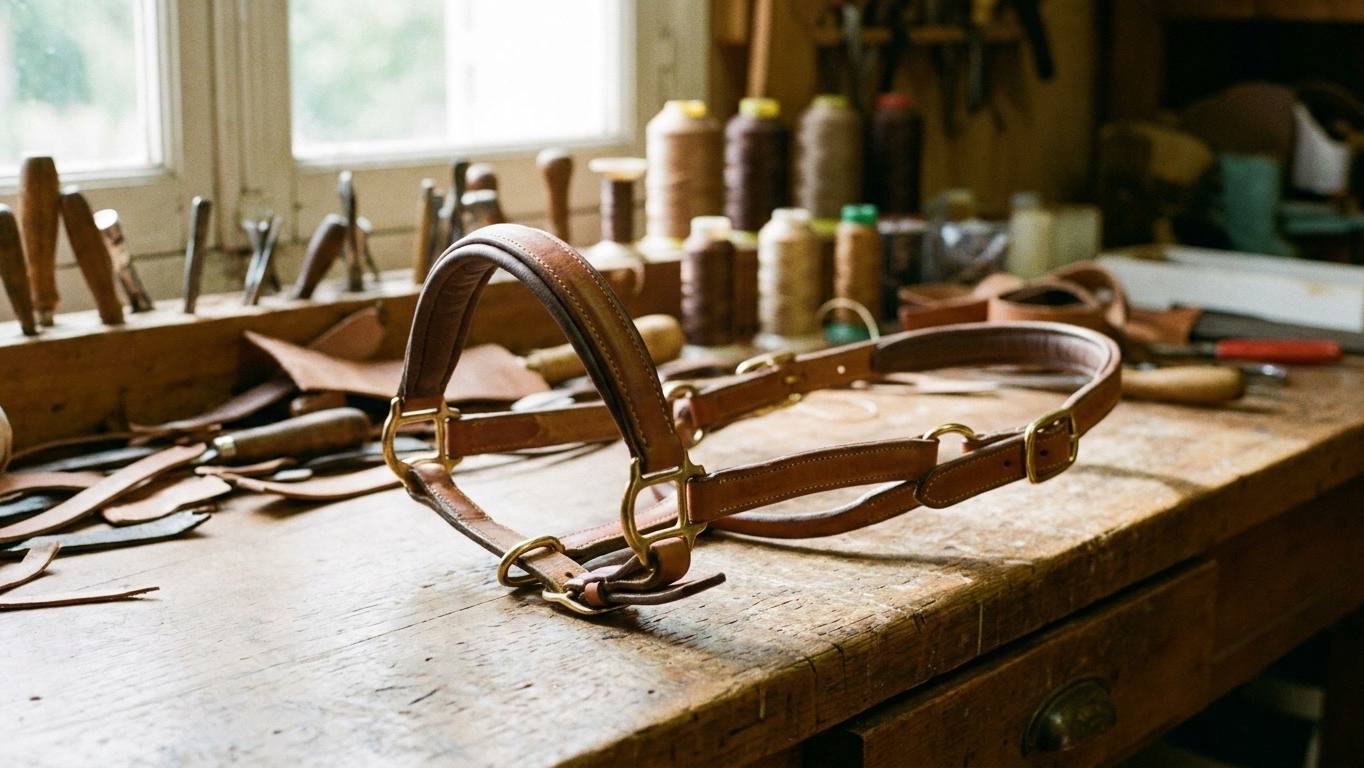 Choosing a leather headcollar: size, construction and useful options