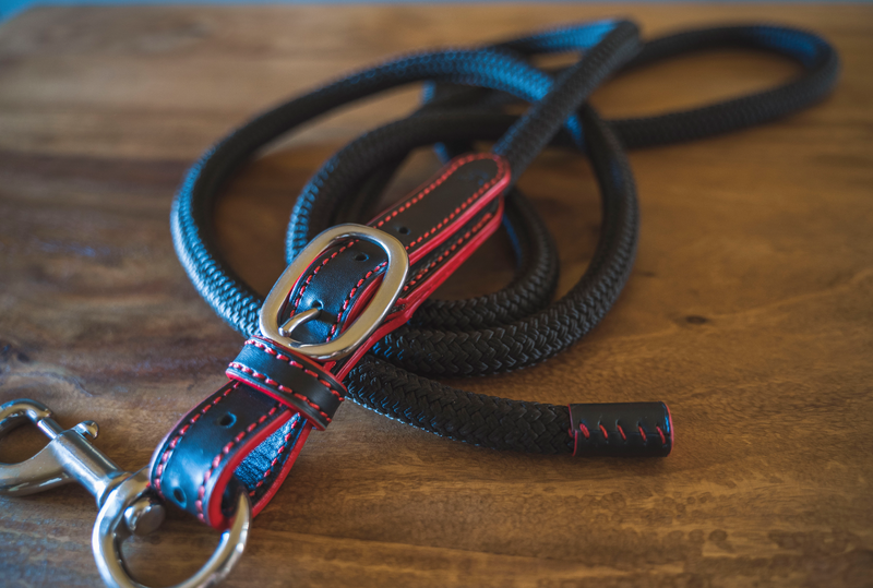 Luxury 2.2 m leather lead rope