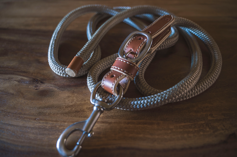 Luxury 9 m leather lead rope