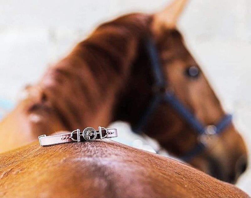 Horse's head leather bracelet