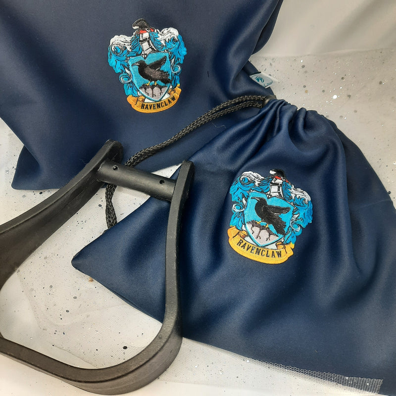 Blue Ravenclaw stirrup bags/covers
