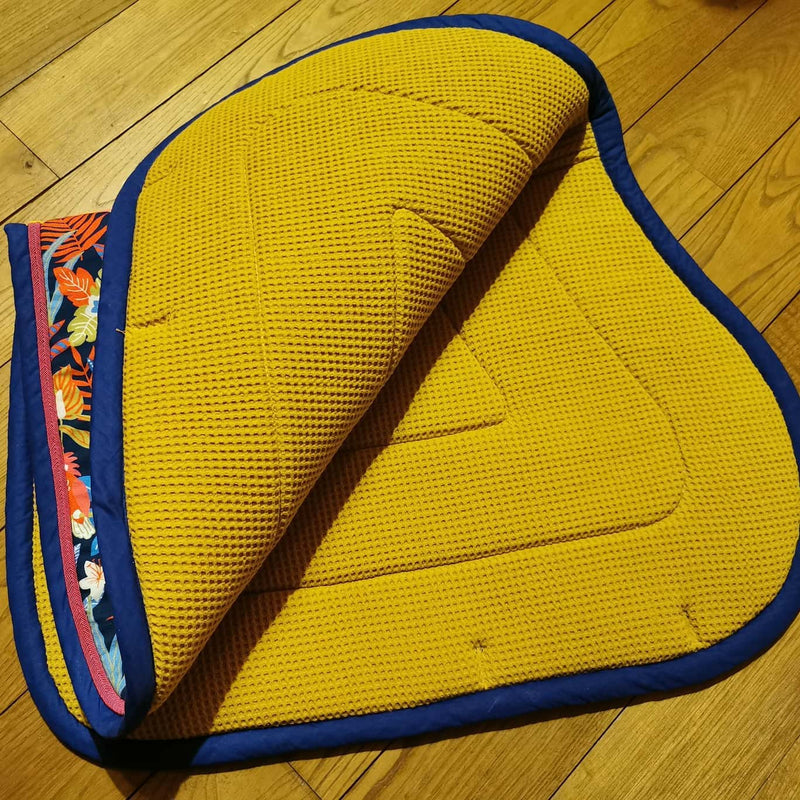 Hand-made saddle pad.