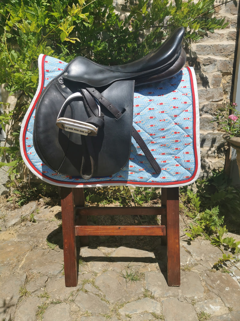 Hand-made saddle pad.
