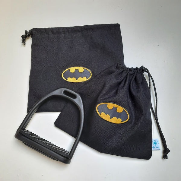 Batman stirrup bags/covers