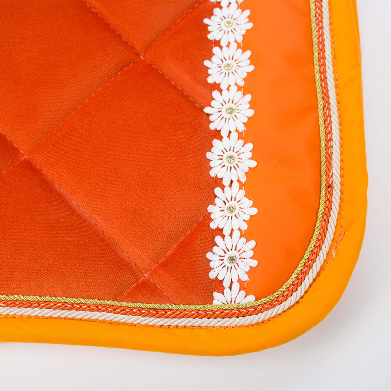 Aballo orange saddle pad