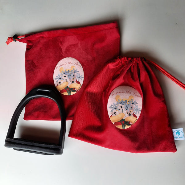 Winnie the Pooh flowers stirrup bags/covers